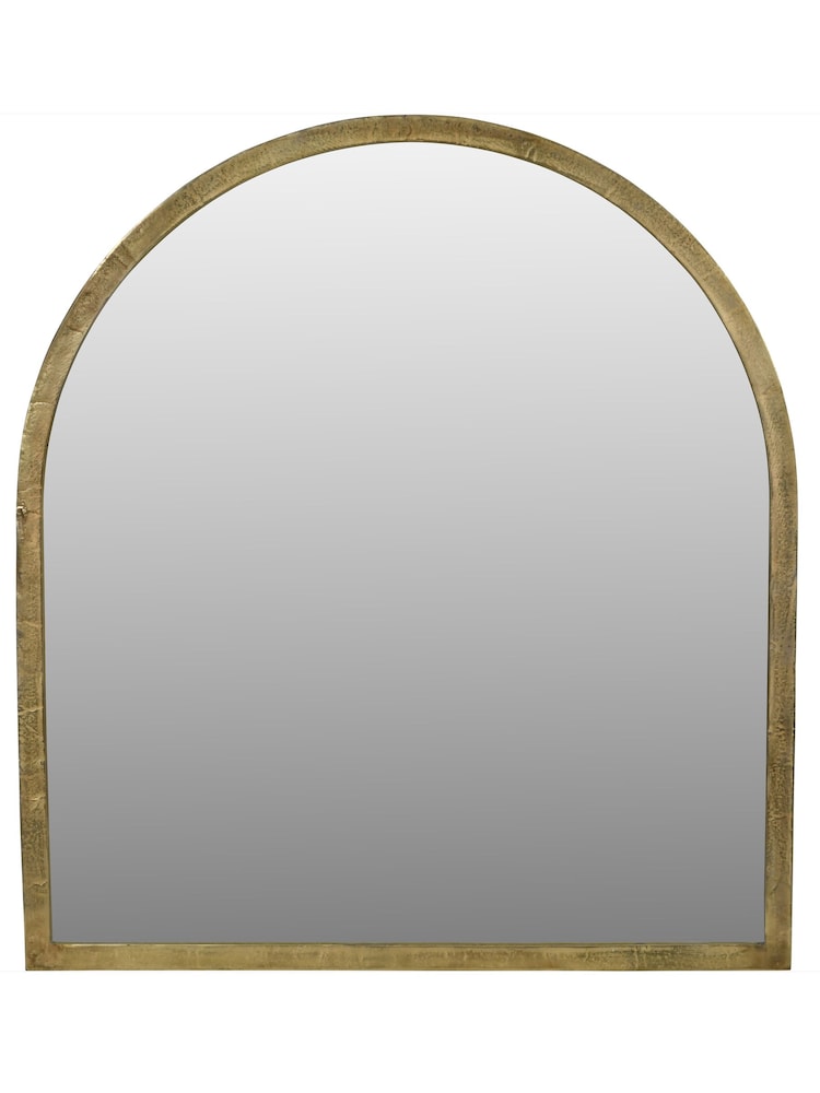 Libra Interiors Brass Arched Window Mirror - Image 2 of 4