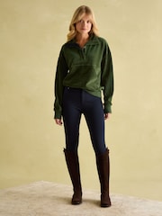 Joules Renee Green Corduroy Sweatshirt - Image 3 of 8