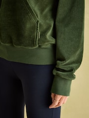 Joules Renee Green Corduroy Sweatshirt - Image 4 of 8