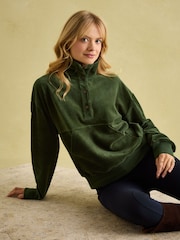 Joules Renee Green Corduroy Sweatshirt - Image 6 of 8