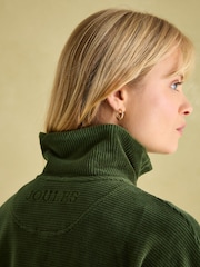Joules Renee Green Corduroy Sweatshirt - Image 7 of 8