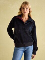 Joules Renee Navy Blue Corduroy Sweatshirt - Image 1 of 7