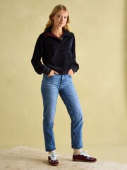 Joules Renee Navy Blue Corduroy Sweatshirt - Image 3 of 7
