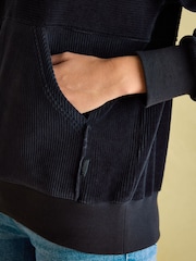Joules Renee Navy Blue Corduroy Sweatshirt - Image 5 of 7