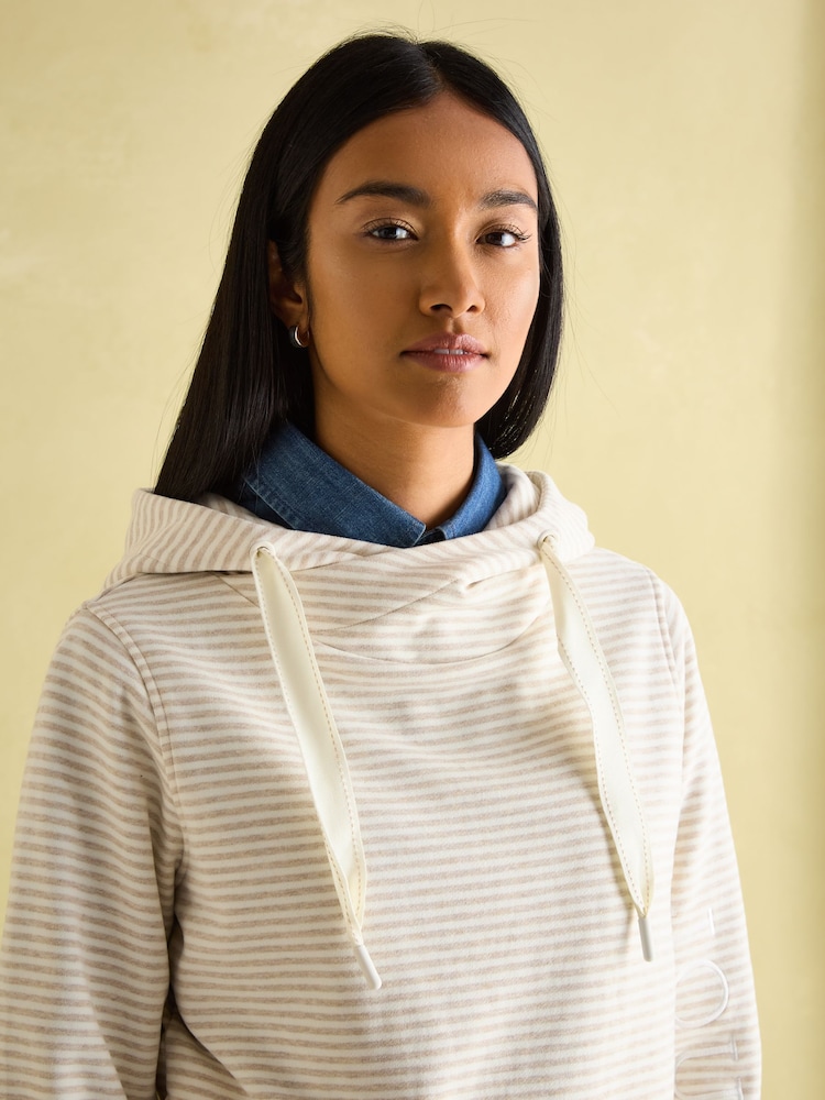 Cream Stripe Cotton - Толстовка с дявчатой горловиной Joules Rushton - Image 2 of 4