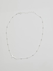 Simply Silver Silver Polished Cross Pendant Necklace - Image 1 of 3