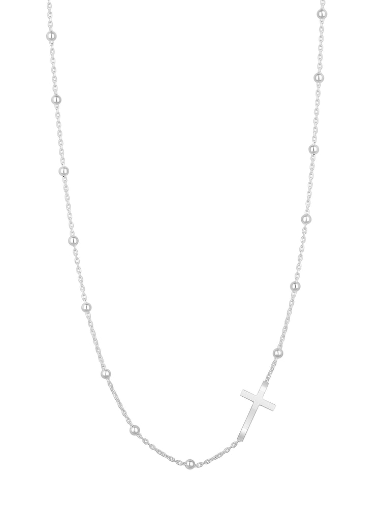 Simply Silver Silver Polished Cross Pendant Necklace - Image 3 of 3