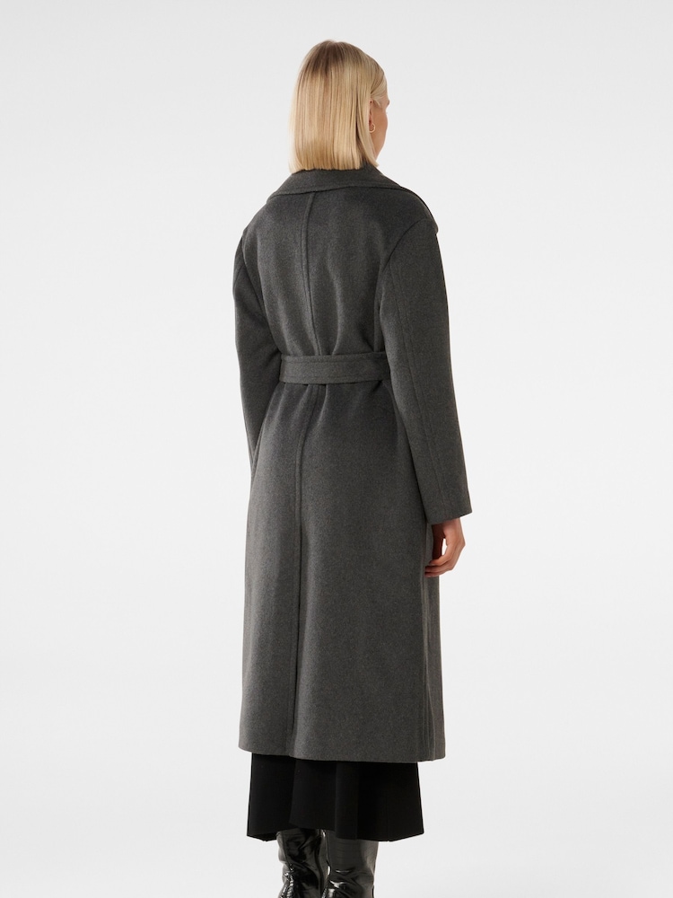 Forever New Grey Priya Wrap Coat - Image 2 of 5