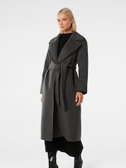 Forever New Grey Priya Wrap Coat - Image 5 of 5