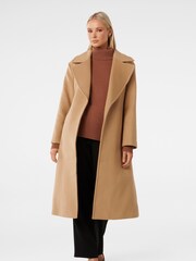 Forever New Brown Priya Wrap Coat - Image 2 of 5