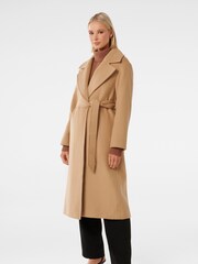 Forever New Brown Priya Wrap Coat - Image 4 of 5