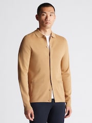 Remus Uomo Brown Slim Fit Long Sleeve Cardigan - Image 1 of 6