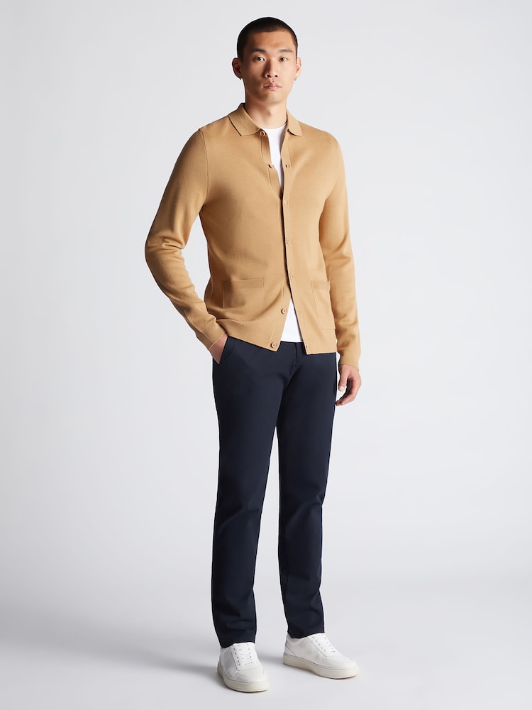 Remus Uomo Brown Slim Fit Long Sleeve Cardigan - Image 2 of 6