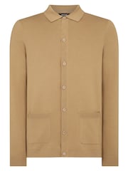 Remus Uomo Brown Slim Fit Long Sleeve Cardigan - Image 6 of 6