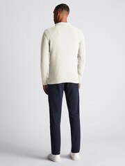 Remus Uomo Cream Tapered Fit Wool-Blend Crew Neck Sweater - Image 2 of 6