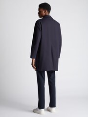 Remus Uomo Blue Regular Fit Showerproof Casual Coat - Image 2 of 6