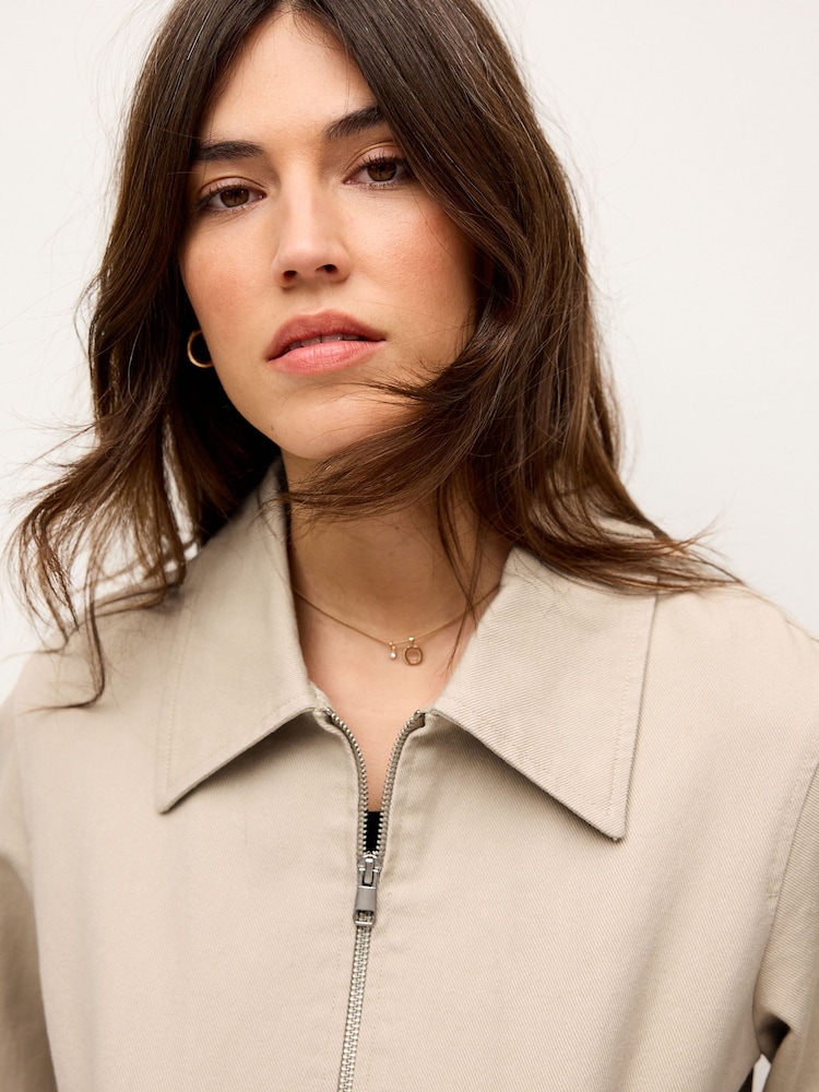 Beige Harrington Jacket - Image 5 of 7