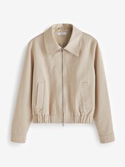Beige Harrington Jacket - Image 6 of 7