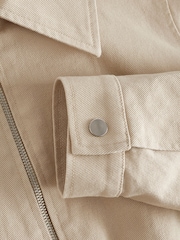 Beige Harrington Jacket - Image 7 of 7