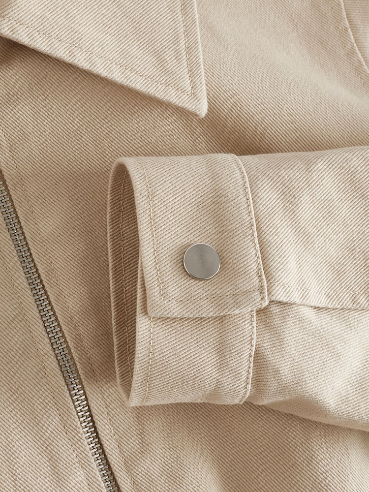 Beige Harrington Jacket - Image 7 of 7