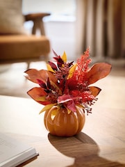 Orange Artificial Pumpkin Arrangement - Image 1 of 3