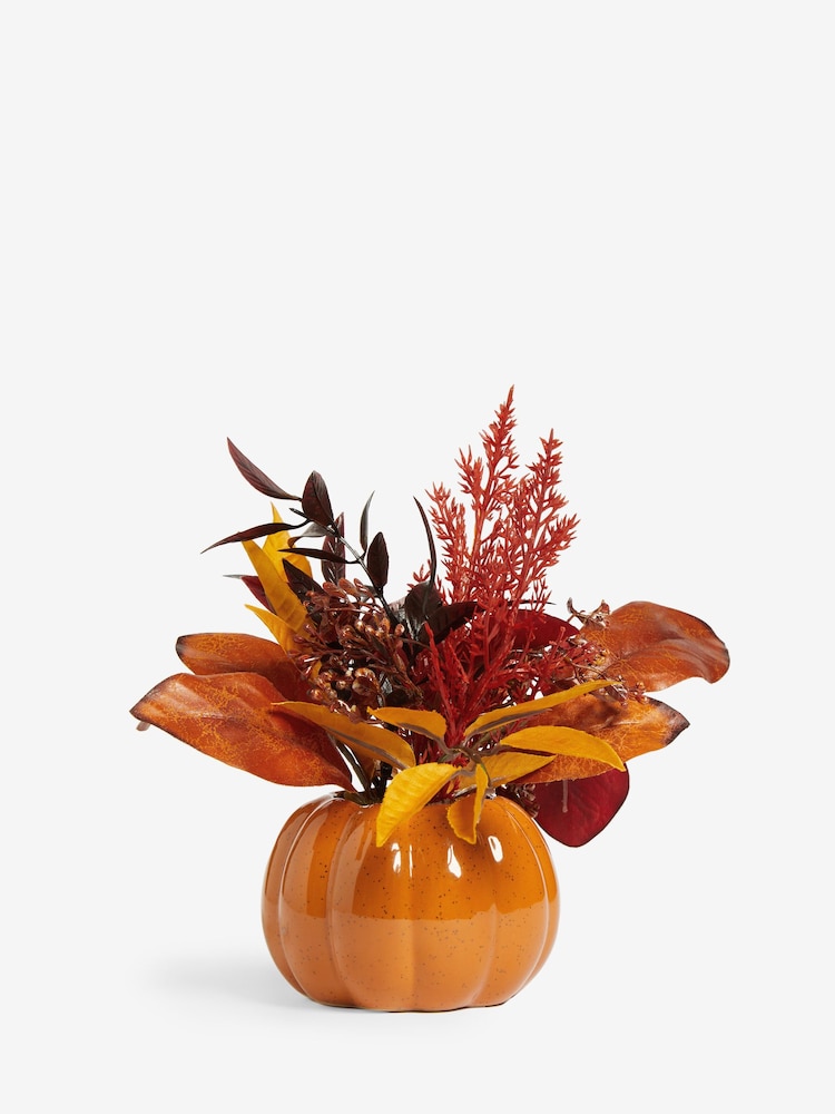 Orange Artificial Pumpkin Arrangement - Image 2 of 3