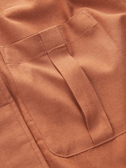 Rust Brown Sleeveless Utility Pocket Top - Image 6 of 7
