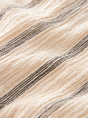 Neutral Stripe Sleeveless Split Front Vest - Image 6 of 6