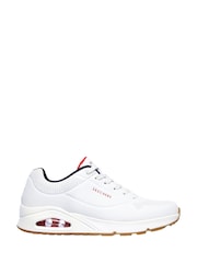 Skechers Off White Mens Standard Fit Uno Trainers - Image 1 of 3