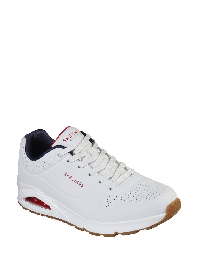 Off White - Zapatillas de corte estándar para hombre Uno de Skechers - Imagen 2 de 3 Off White - Zapatillas de corte estándar para hombre Uno de Skechers - Imagen 2 de 3