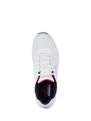 Skechers Off White Mens Standard Fit Uno Trainers - Image 5 of 6