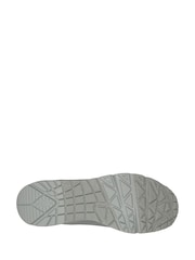 Skechers Light Grey Mens Standard Fit Uno Trainers - Image 3 of 3
