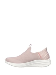 Skechers Pink Womens Ultra Flex 3.0 Slip In Trainers - Image 2 of 5