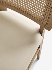 Contemporary Tweed Linen Light Natural Abel Bar Stool - Image 7 of 7