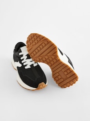 Black Lace-Up Chunky Trainers - Image 3 of 4