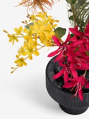 Black Artificial Bright Floral Arrangement - Image 4 of 4