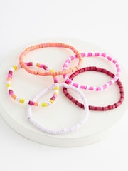 Bright Pink Stretch Bracelet Pack - Image 3 of 4