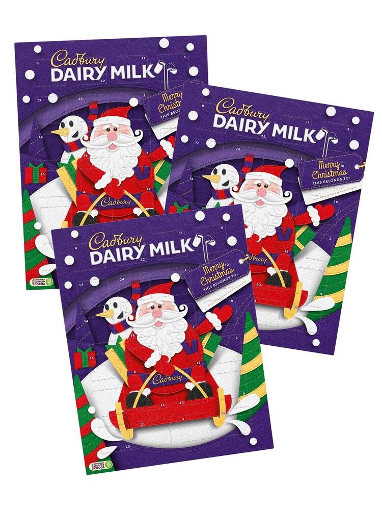 Cadbury Christmas Advent Calendar 90g 3 Pack - Image 1 of 1