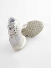 Grey Lace-Up Chunky Trainers - Image 3 of 5