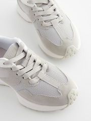 Grey Lace-Up Chunky Trainers - Image 5 of 5