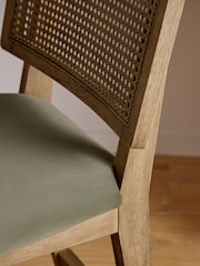 Soft Velvet Sage Green Abel Bar Stool - Image 2 of 9