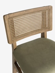 Soft Velvet Sage Green Abel Bar Stool - Image 8 of 9