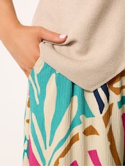 Yours Curve Natural Crinkle Culottes - Image 4 of 5