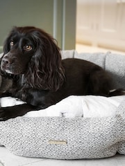 Lords and Labradors Light Grey Essentials Herdwick Oval Dog Bed - Image 2 of 6