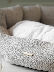 Lords and Labradors Light Grey Essentials Herdwick Oval Dog Bed - Image 4 of 6