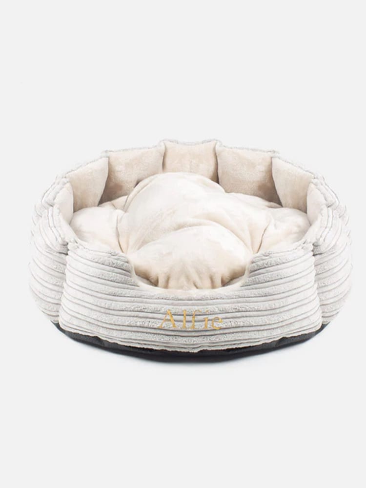 Lords and Labradors Light Grey Essentials Round Dog Bed - Image 2 of 2