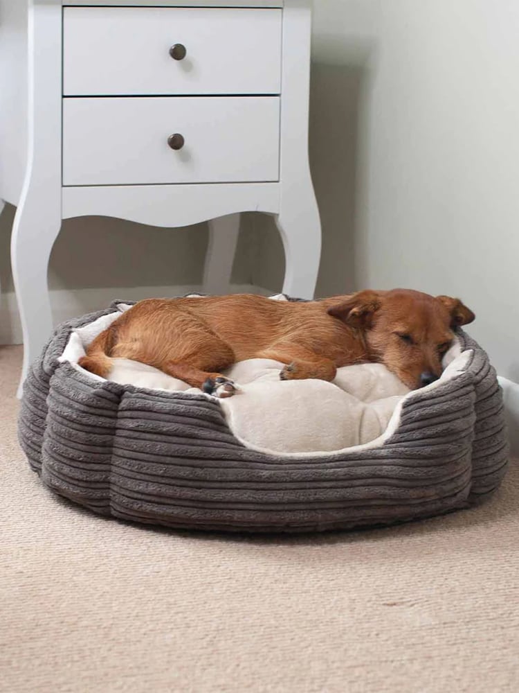 Lords and Labradors Dark Grey Essentials Round Dog Bed - Image 1 of 3 Lords and Labradors Dark Grey Essentials Round Dog Bed - Image 1 of 3