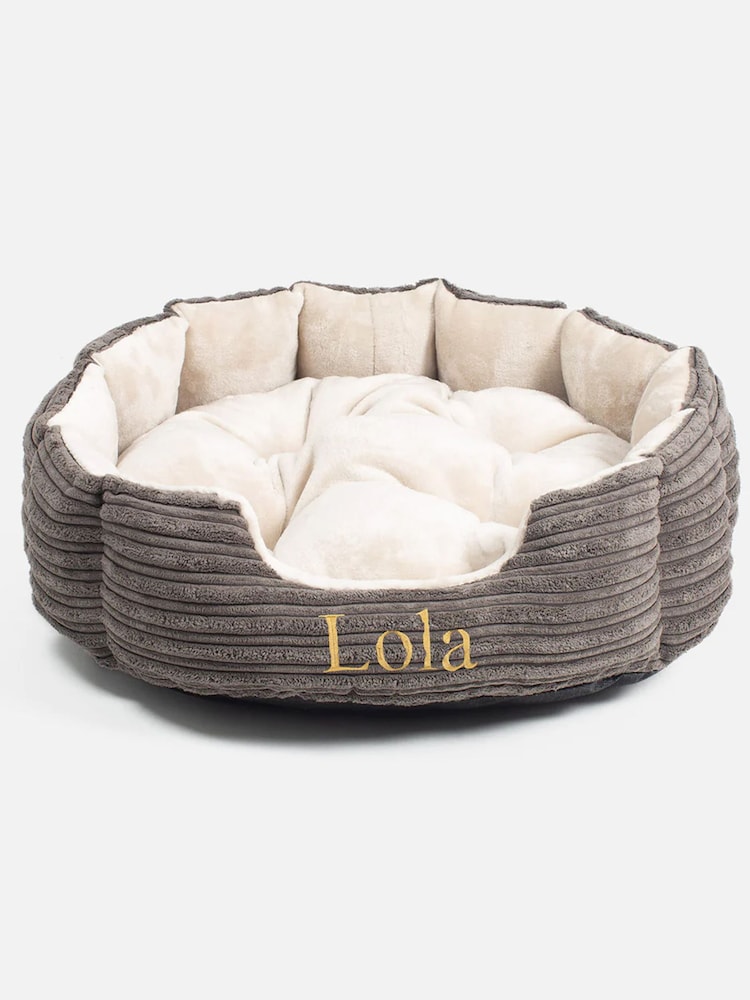 Lords and Labradors Dark Grey Essentials Round Dog Bed - Image 3 of 3 Lords and Labradors Dark Grey Essentials Round Dog Bed - Image 3 of 3