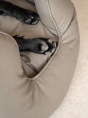 Lords and Labradors Mink Brown High Sided Dog Bed Rhino Leather - Image 4 of 6