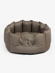 Lords and Labradors Mink Brown High Sided Dog Bed Rhino Leather - Image 6 of 6